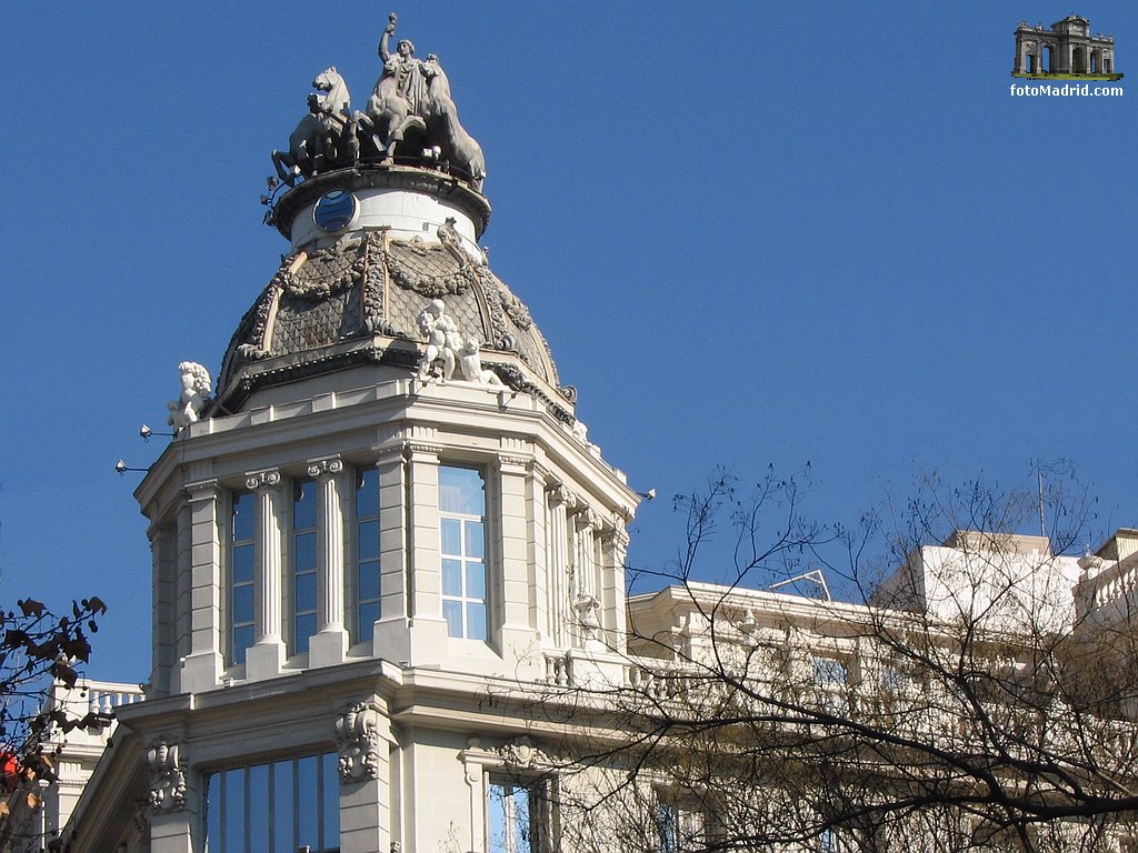 Cu�driga en el paseo de Recoletos