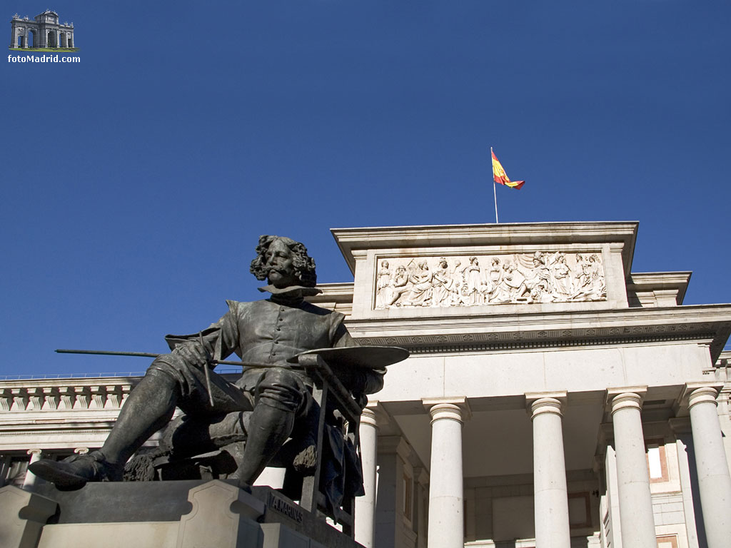 Estatua de Velazquez, museo del Prado