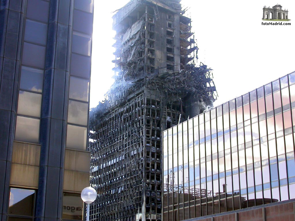 Edificio Windsor tras el incendio