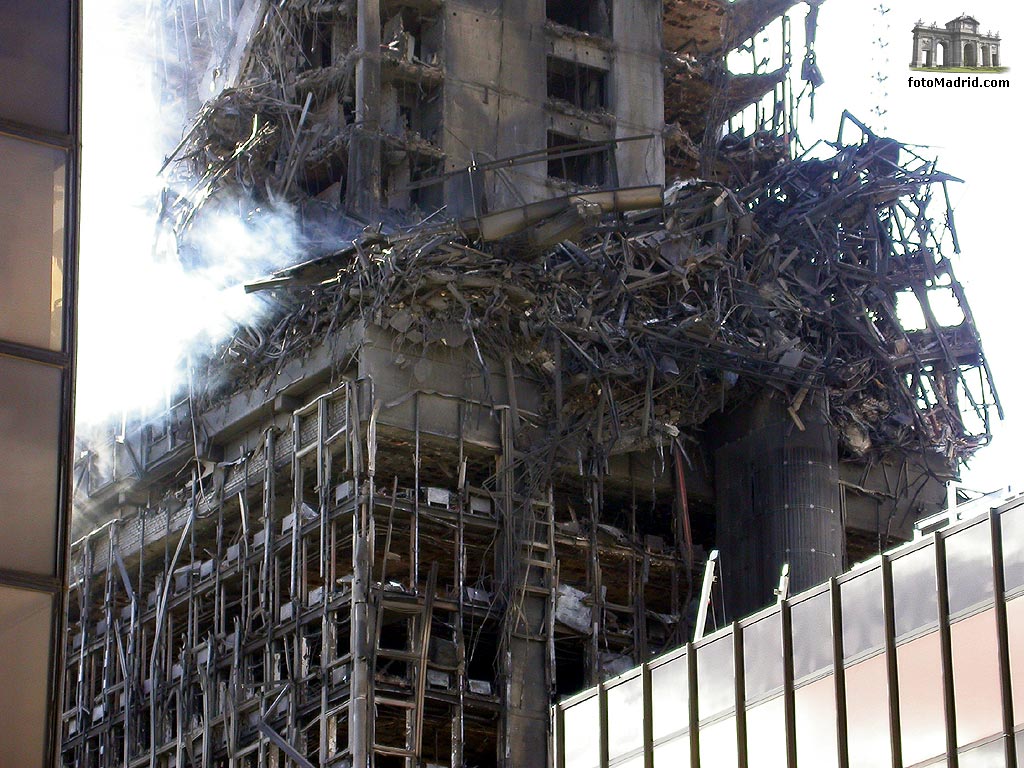 Edificio Windsor tras el incendio