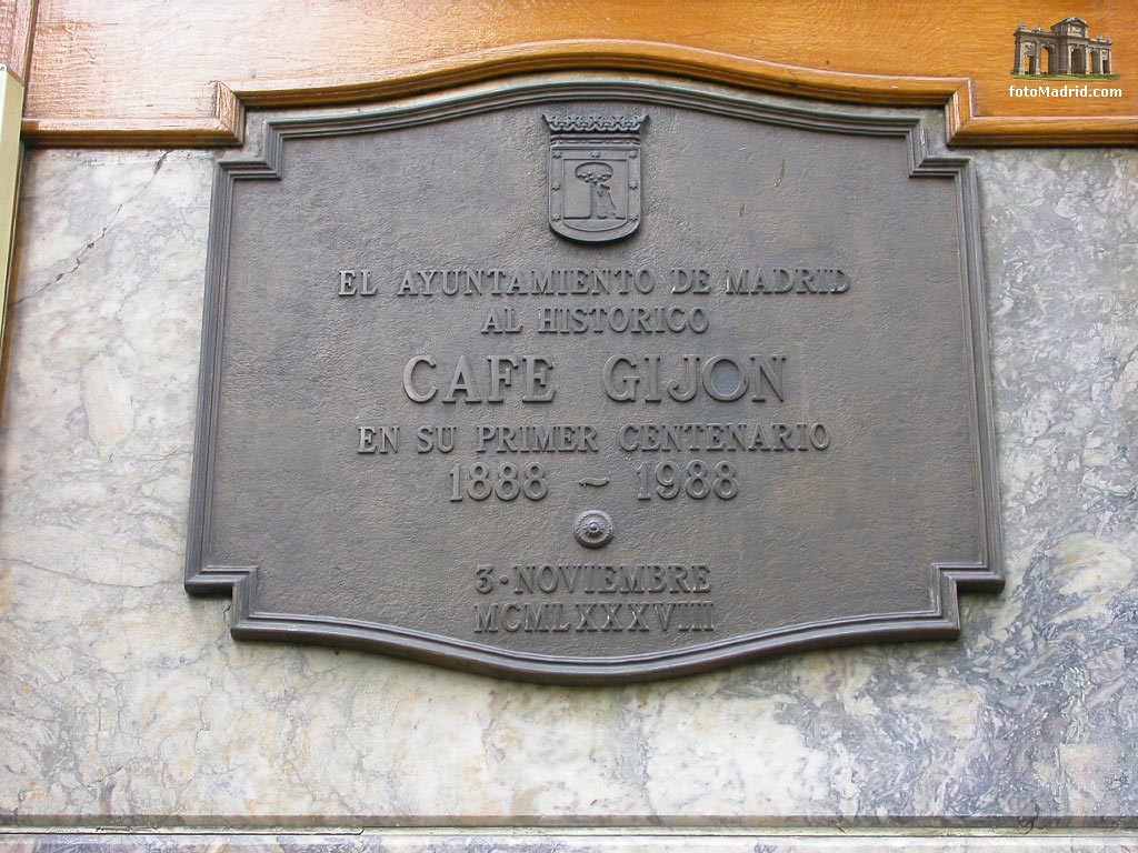 Placa Caf� Gij�n